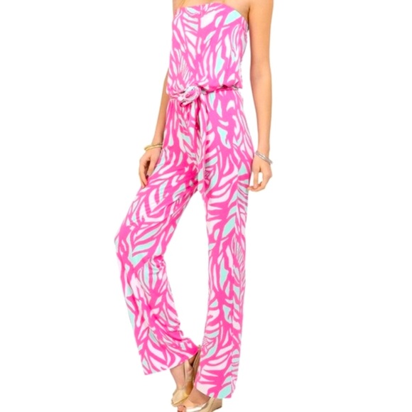 Lilly Pulitzer Pants - ☀️SOLD☀️Lilly Pulitzer Strapless Jumpsuit